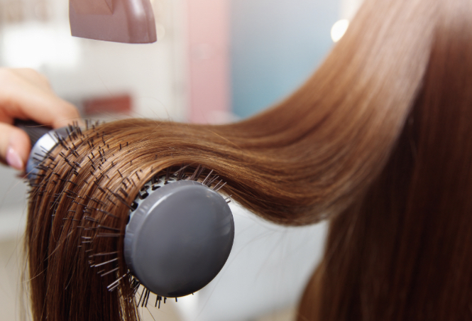Blow Dry With Color Service
