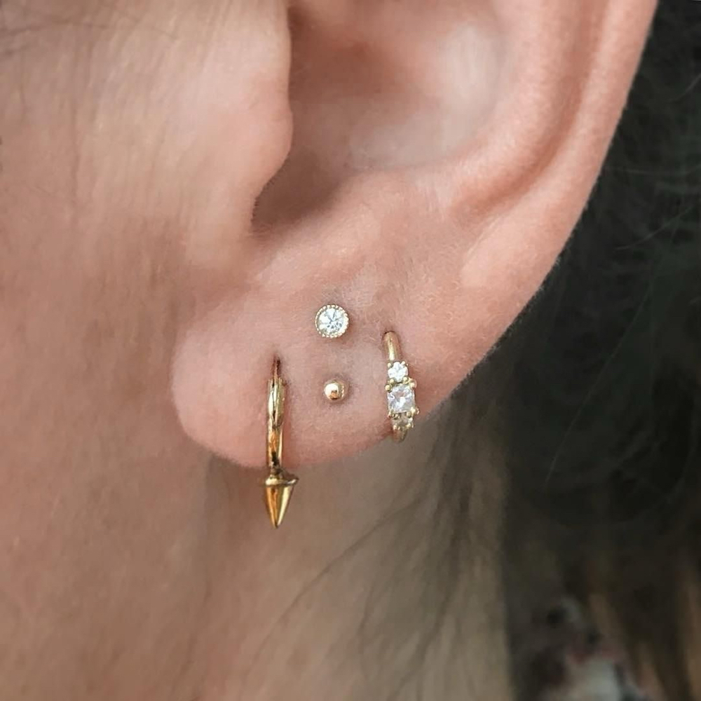 Ear Piercing at The Sharp Stag in Ovid, NY