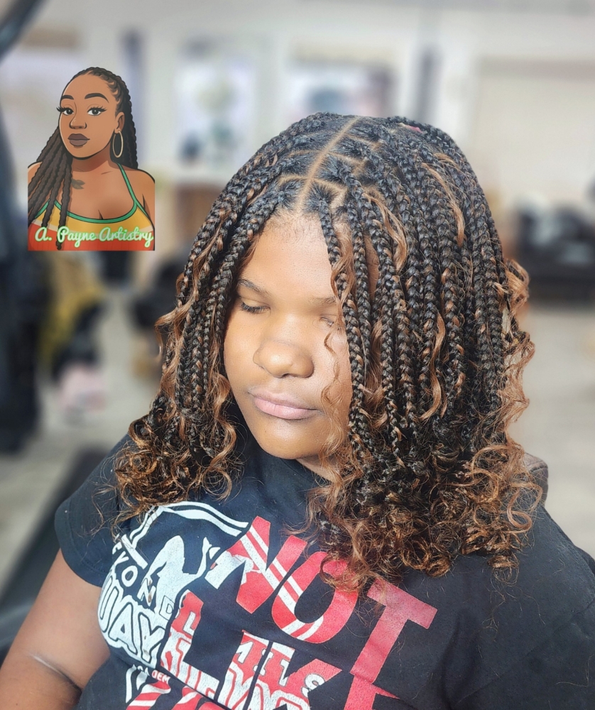 Boho Knotless Bob at Tanya Chamberlain in Stockton, CA