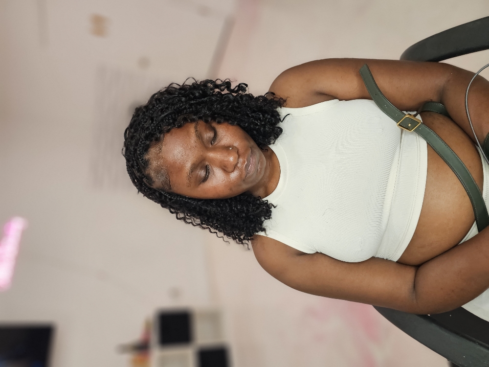 Boho Knotless Bob