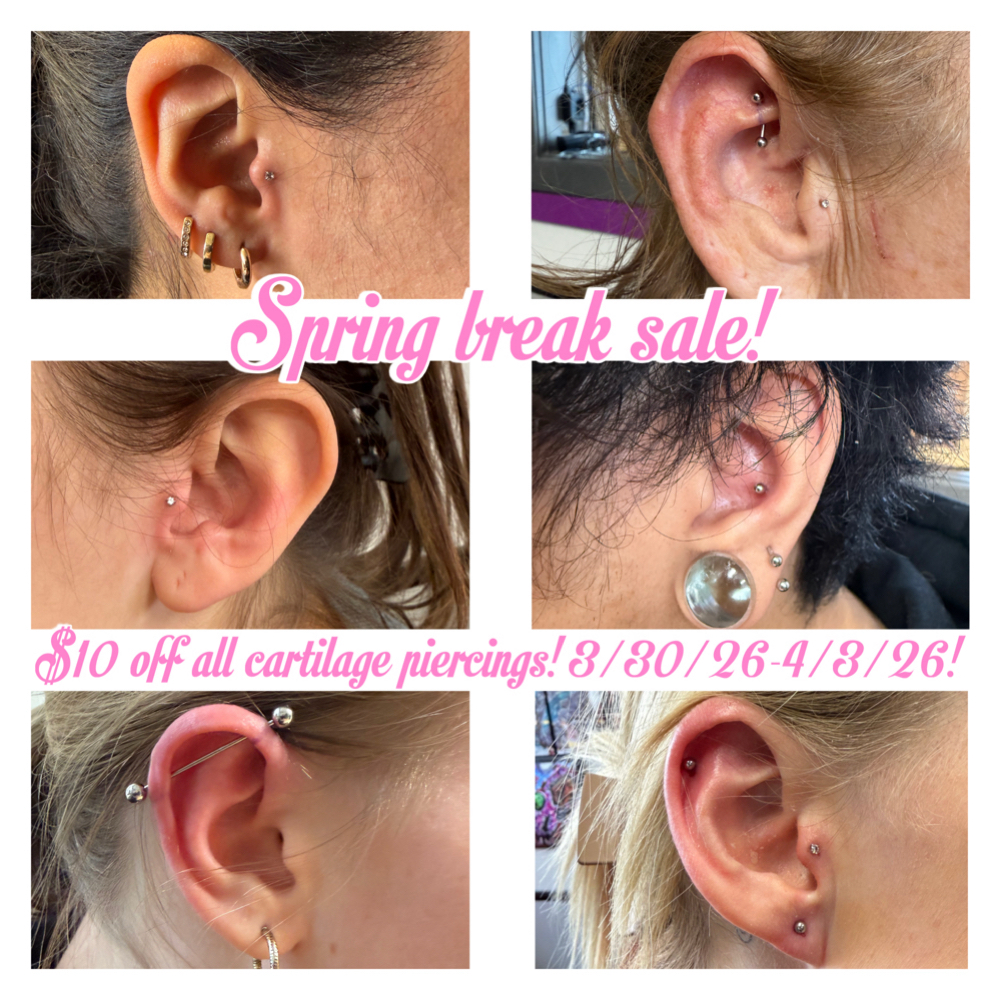Spring Break Sale! at Ethereal Body Art in Baraboo, WI