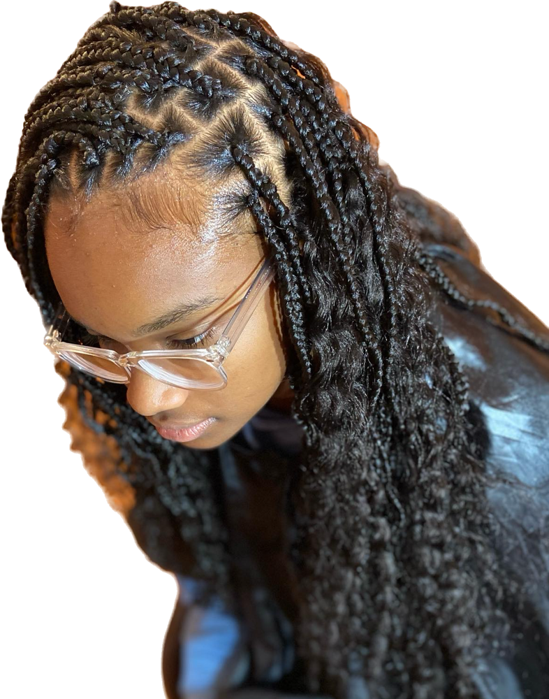 Small Goddess/Boho Knotless Braids