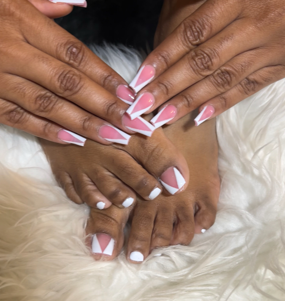 Medium-Nails & Toes at Lisa’s Nail House in Tampa, FL