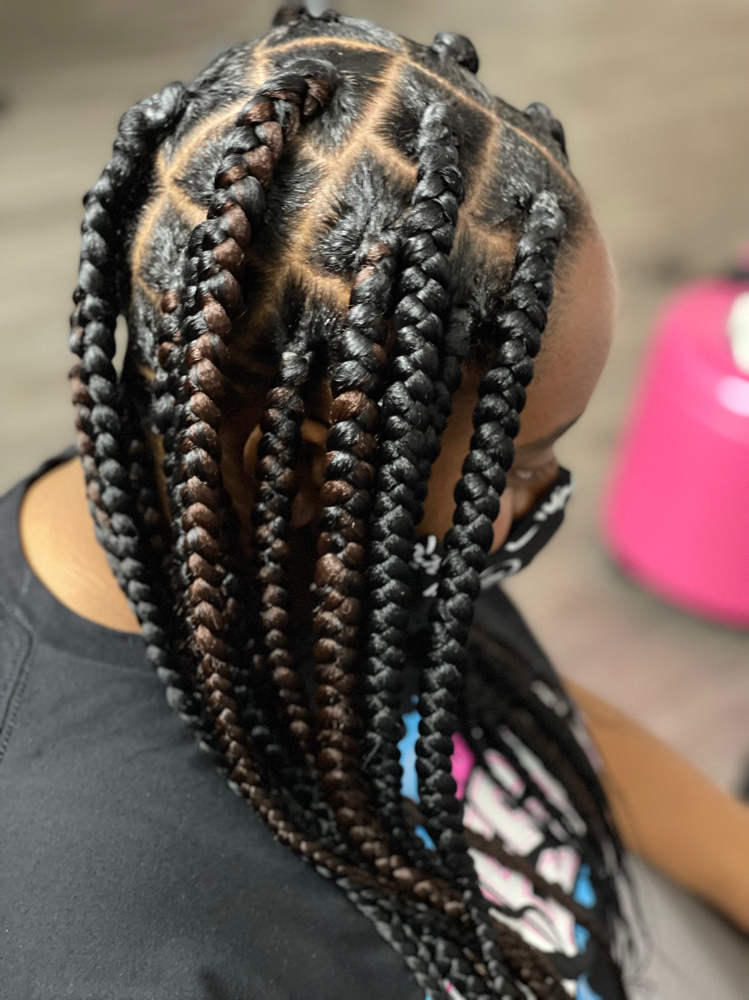 Large Knotless Braids