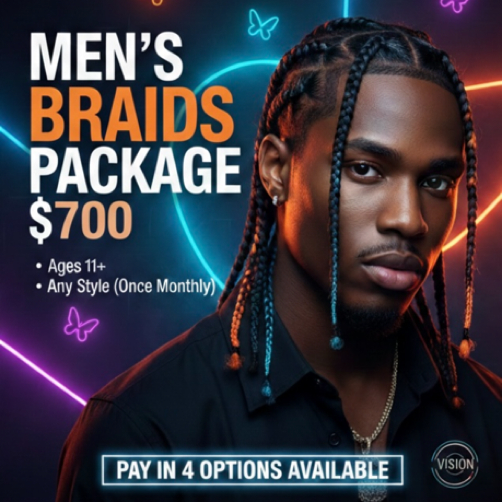 Men’s Braids Package at MonarchFlair in Fort Wayne, IN