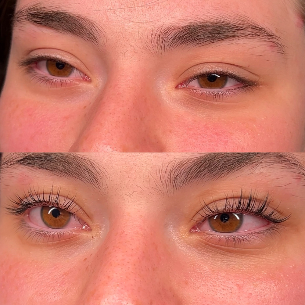 Lash lift/tint model at Butterfly Beauty By Calysta Joy in Warren, MI