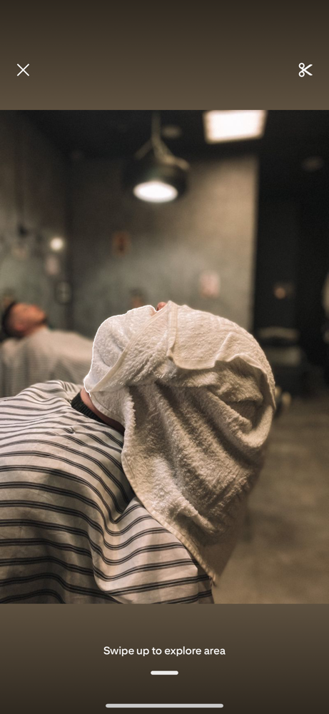 Mens cut with Wash & Hot Towel