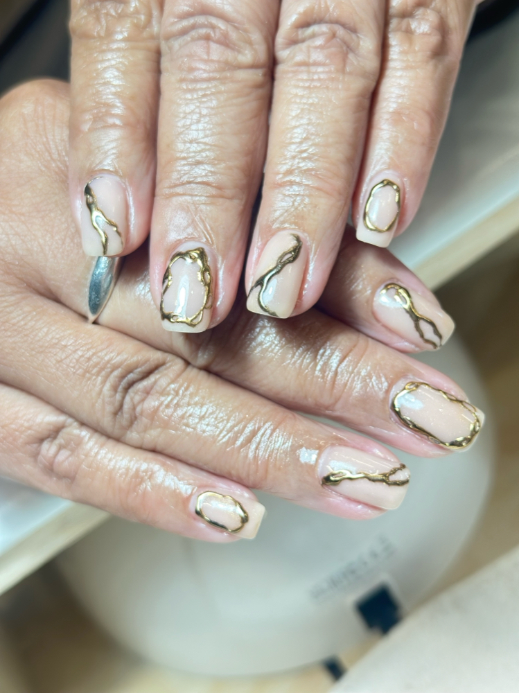 Hard Gel Overlay (natural nails)
