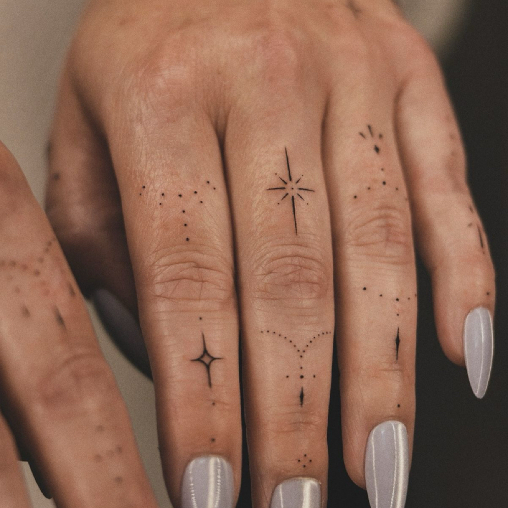 Hand/Finger Tattoo Styling at Allelu Beauty & Ink Oregon in Salem, OR