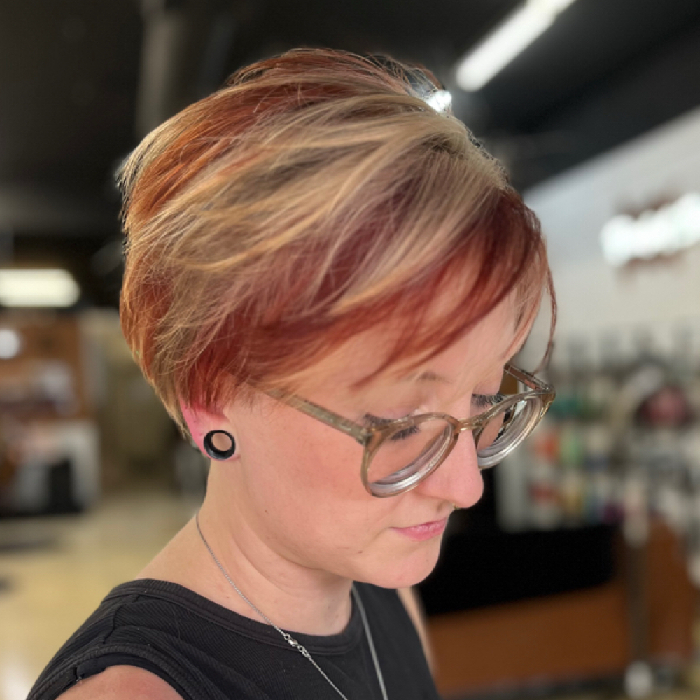 Adult Haircut at curlupndye in Palisade, CO
