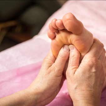 Hand and foot reflexology at Sheri  Day Spa by the Sea in Morehead City, NC