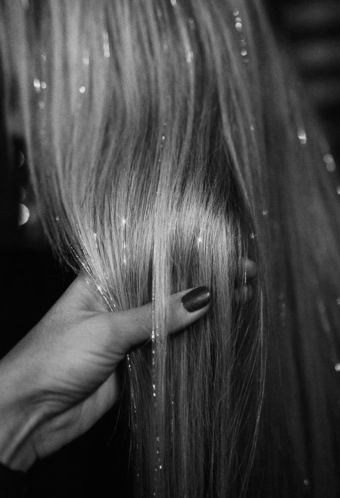 Hair Tinsel at Chantelle  Hadeen in La Quinta, CA