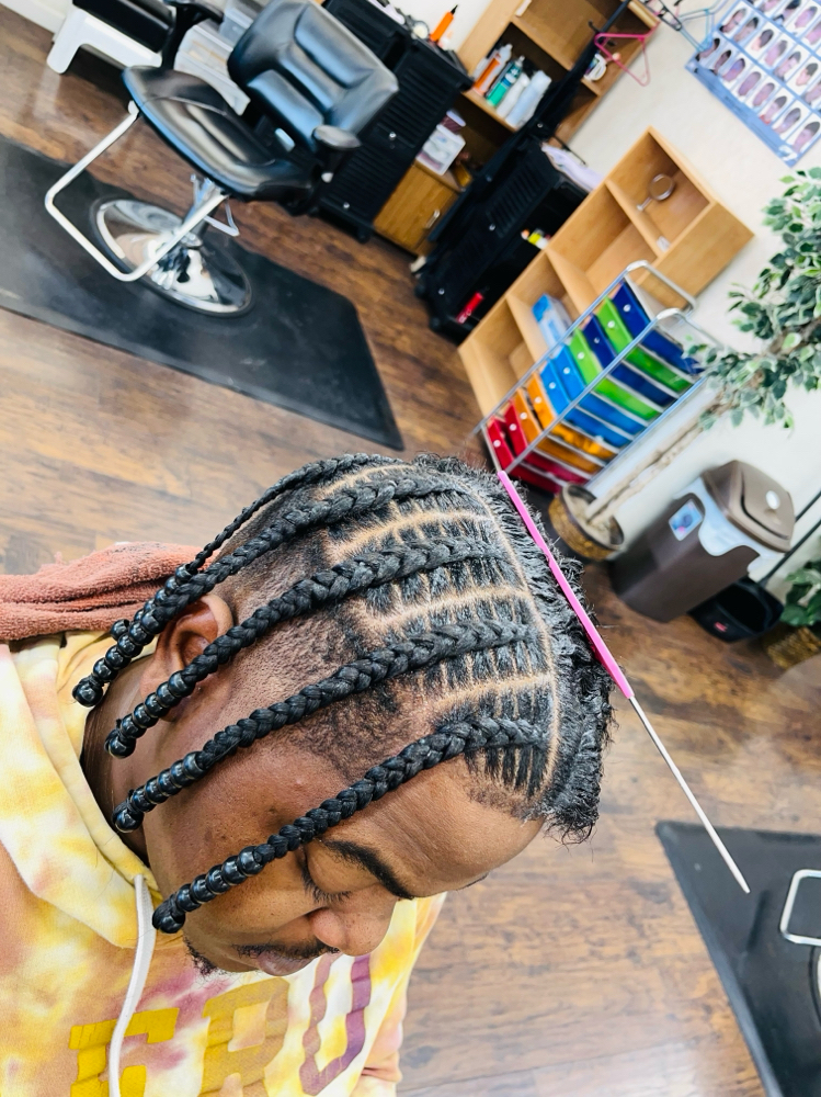 Men Braids W/hair