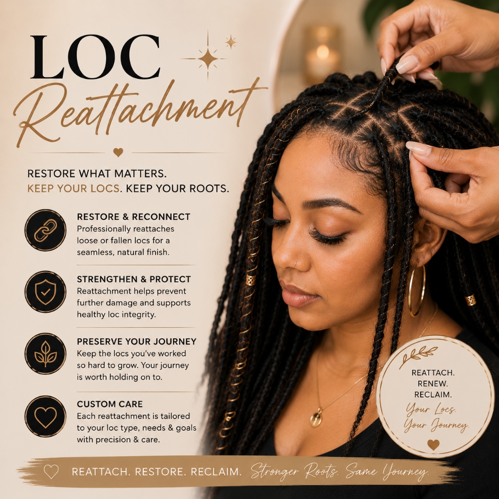 Loc Reattachment at Regina's Hair & Nail Studio in Corning, CA