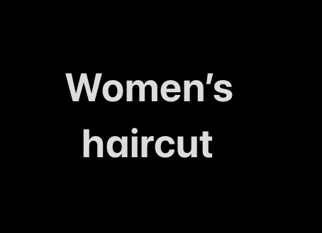 Women’s Haircut