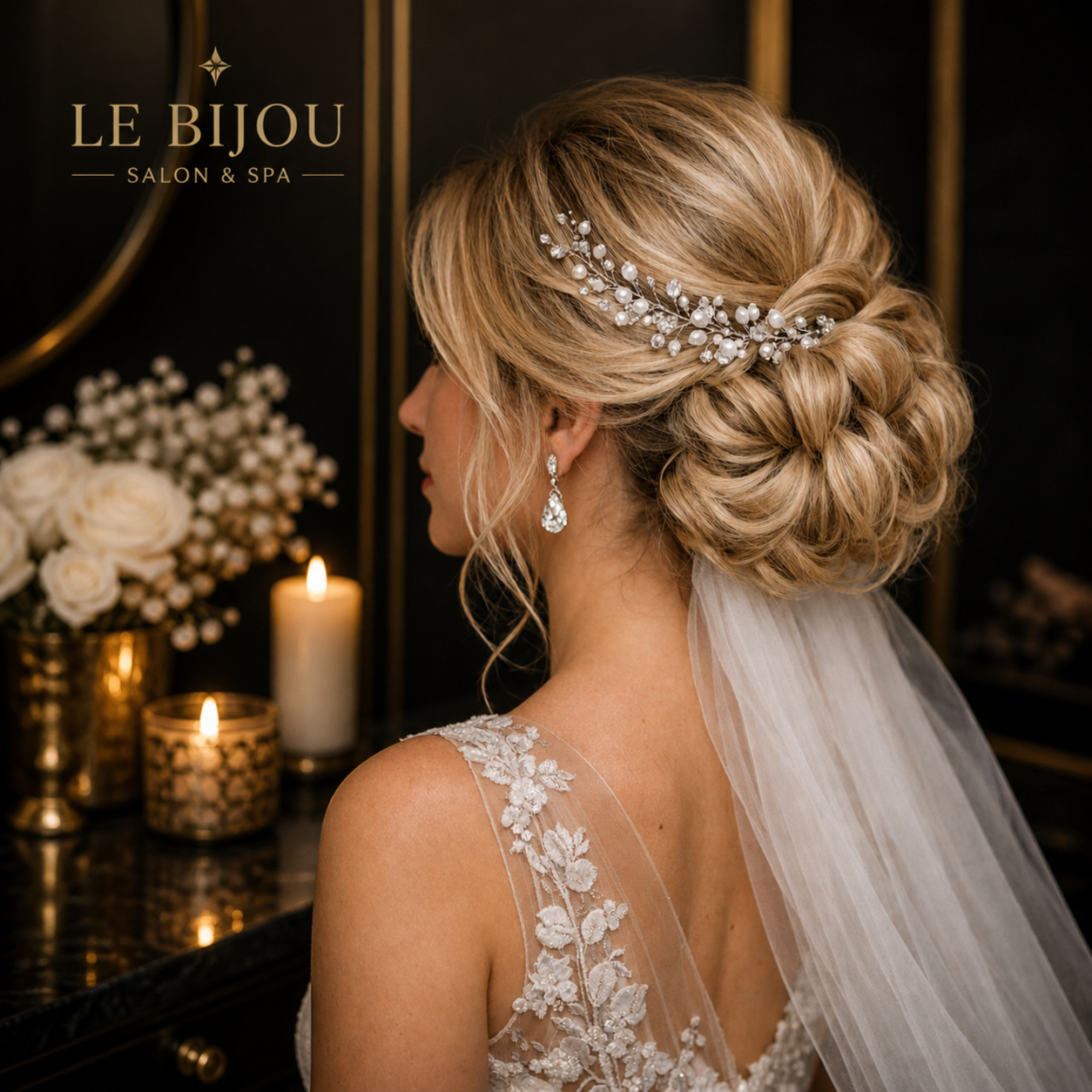 Hair - Bridal Updo's at Le Bijou Nails and Spa Salon in Houston, TX