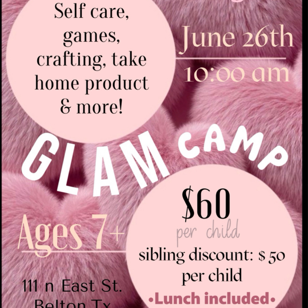 Glam Camp at Sweet Strands By Candy in Belton, TX