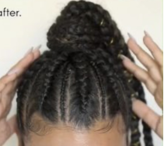 PROTECTIVE STYLE 10 BRAIDS /TWIISTS