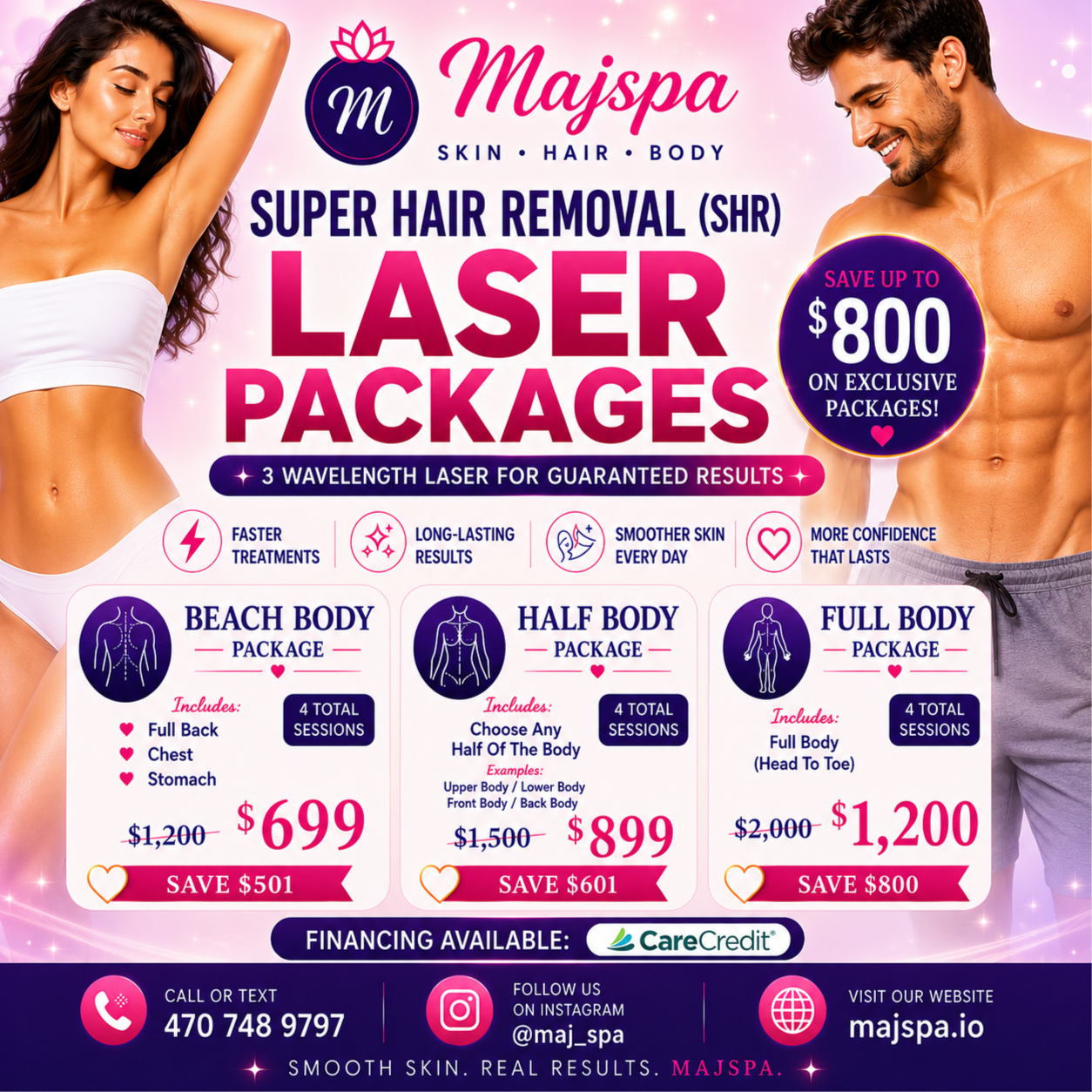 Laser Packages at Majspa Medspa & Aesthetics in Marietta, GA