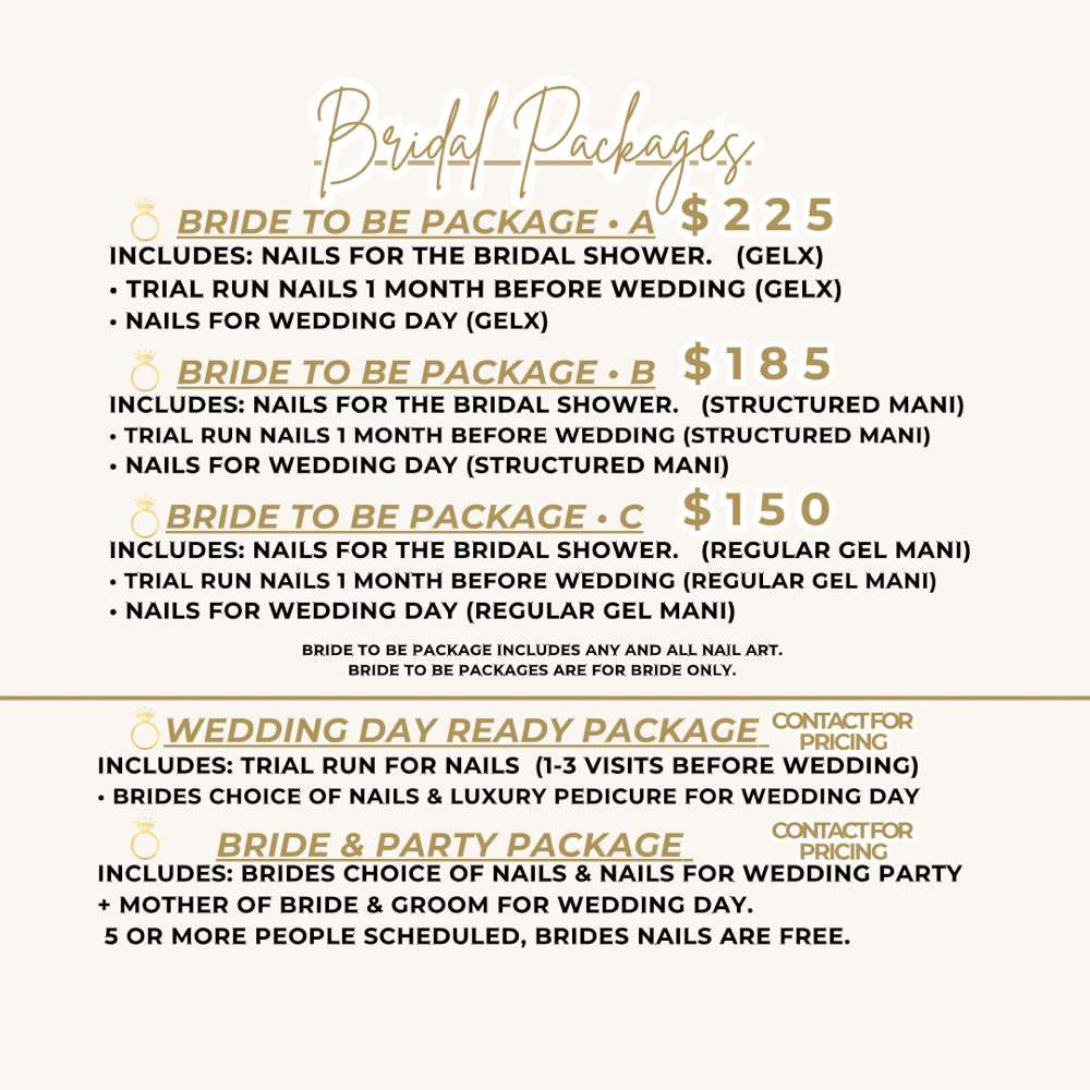 Bridal Packages 💍