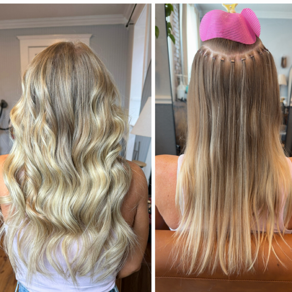 Sewn In Extension Install at Brittany Armstrong Hair Co in Weatherford, TX