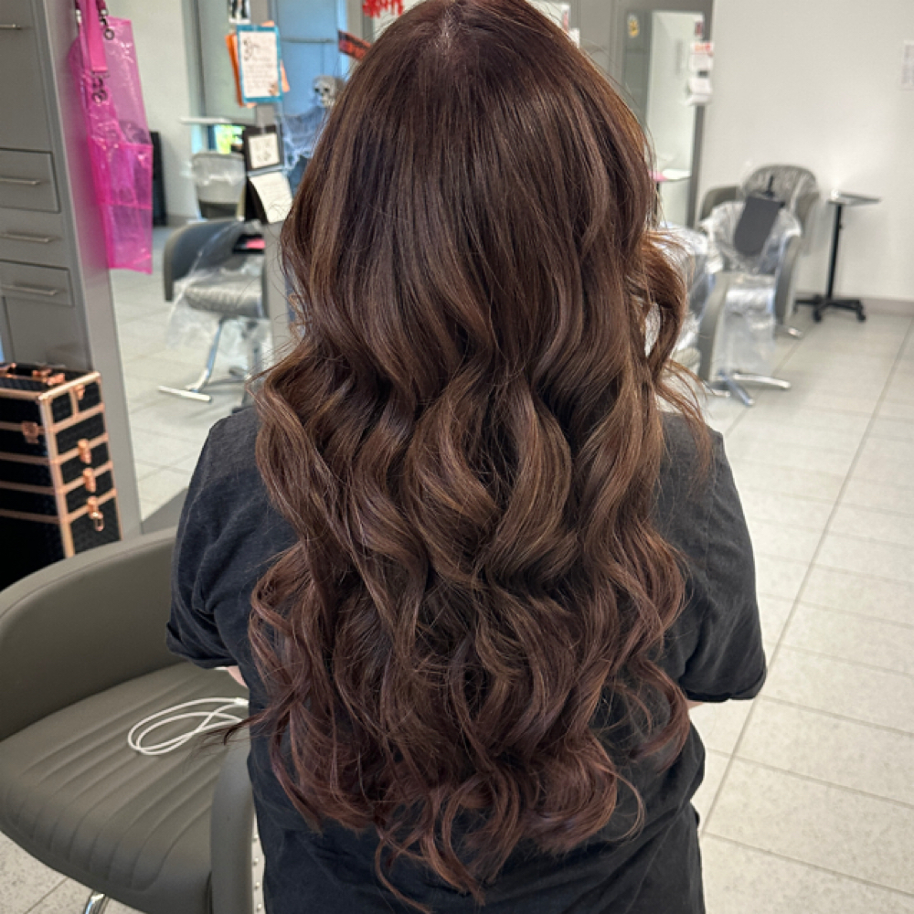 Sewn In Extension Install at Brittany Armstrong in Weatherford, TX