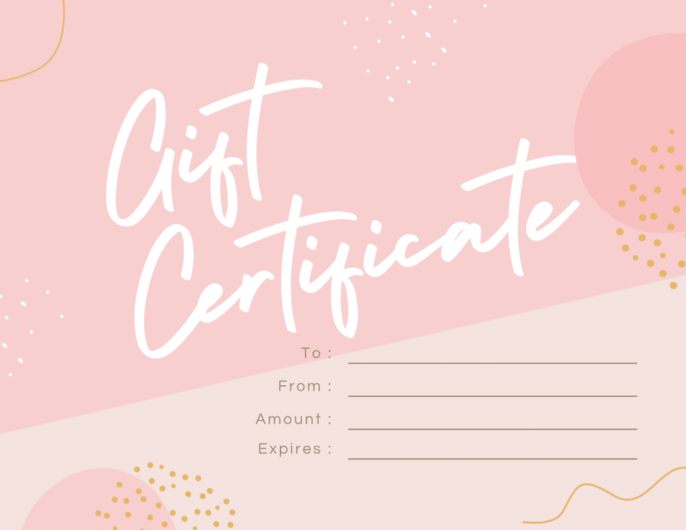 GIFT CERTIFCATE