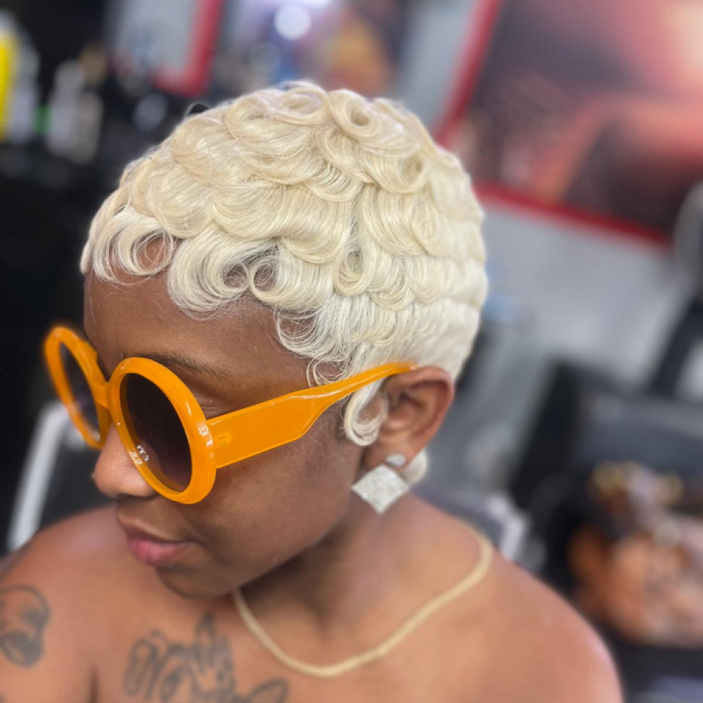 Pixie cut hair included at Alizah’s Hair Salon in Indianapolis, IN