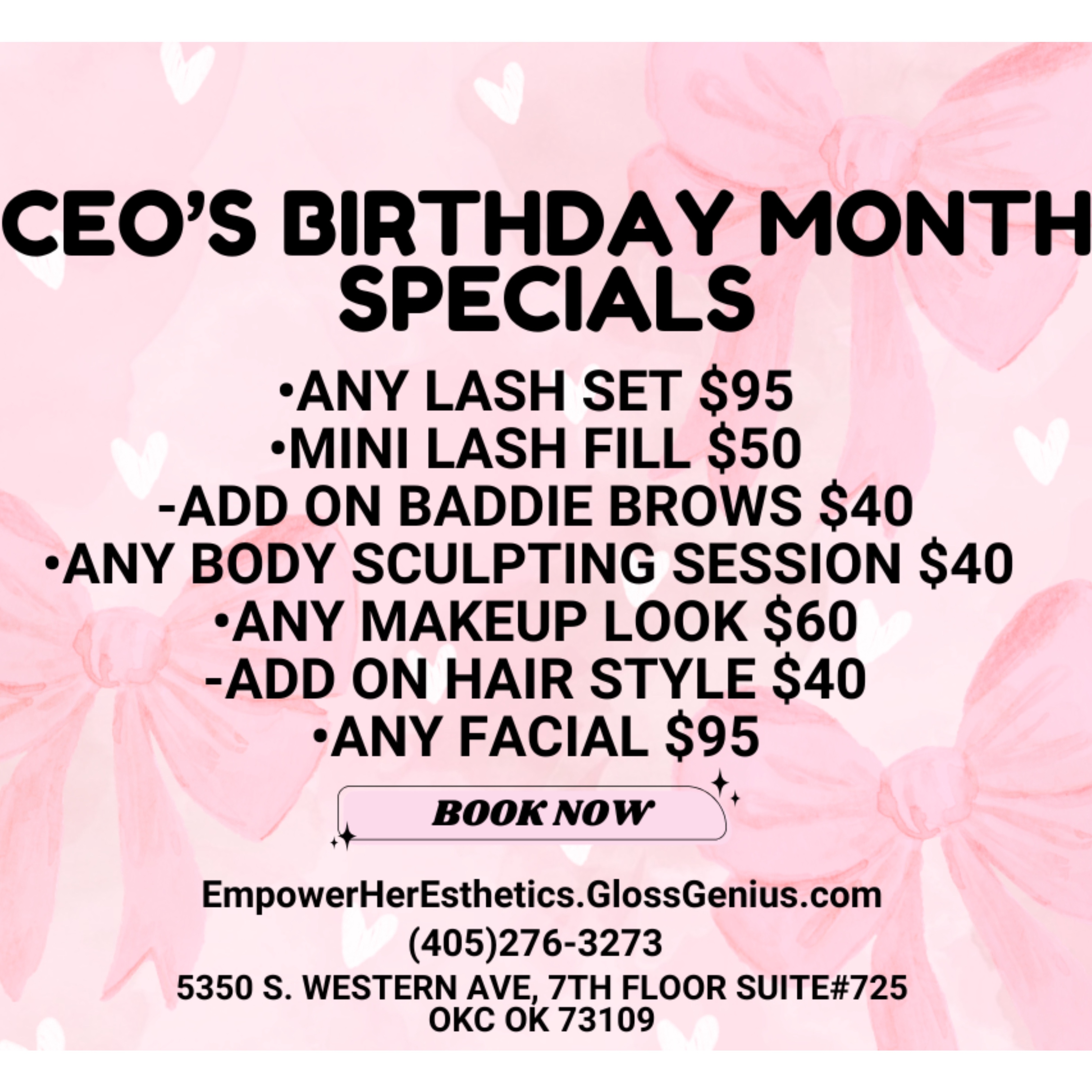 Any lash set $95-BDAY SPECIAL at Empower Her Esthetics LLC in Oklahoma City, OK