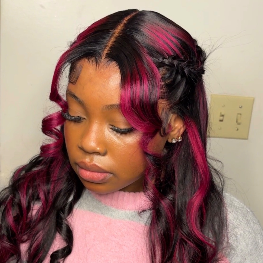 Full Lace Frontal Wig Install at Hair Cureology Salon & Scalp Spa in Belleville, IL