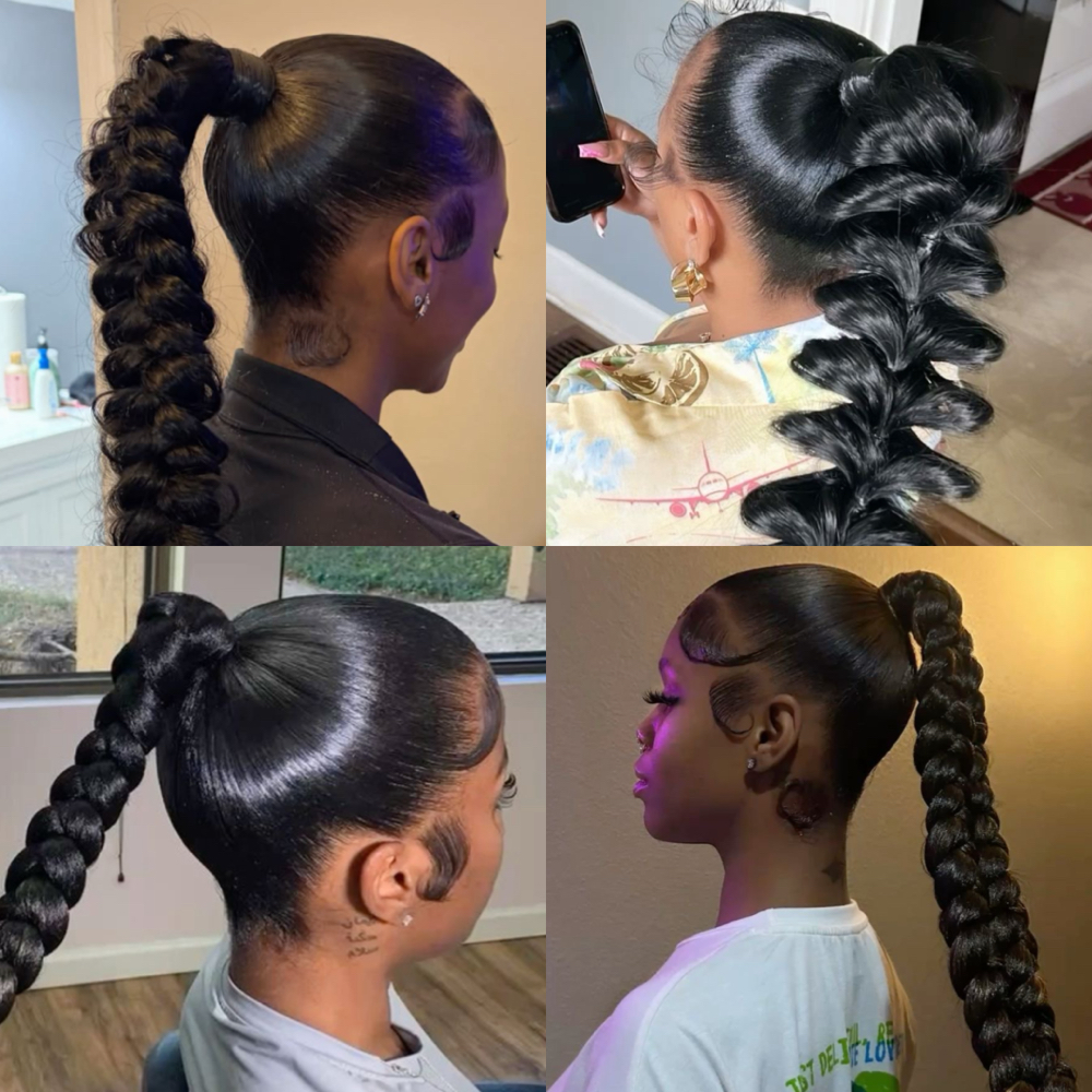 Sleek Pony Braid ( High Low Mid ) at Impeccable Beauty in Clarksville, TN
