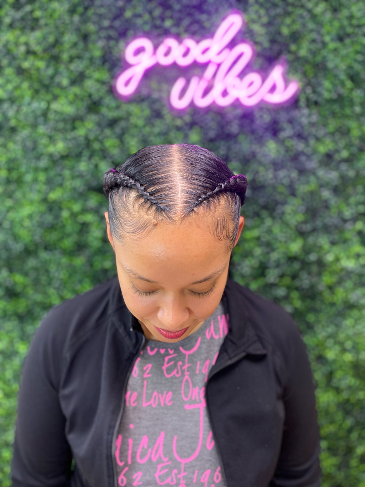 Two Feed In Braids at ⚜️𝐒𝐇𝐀𝐘 𝐒𝐓𝐘𝐋𝐄𝐒⚜️ in Milford, CT