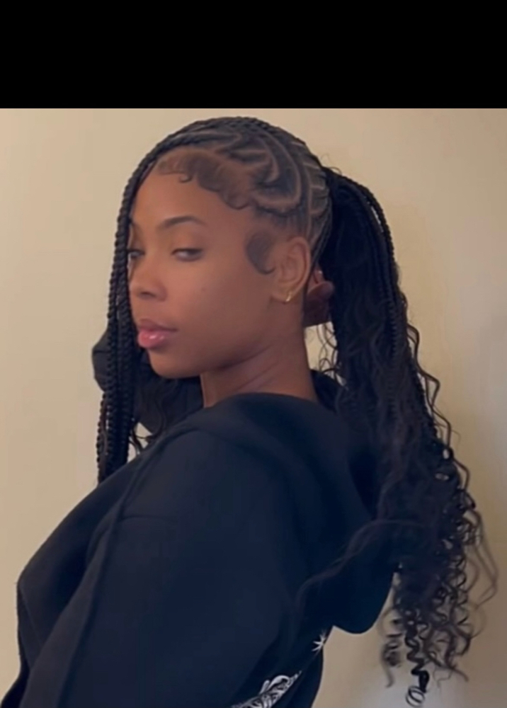 Smedium Braided Boho Ponytail
