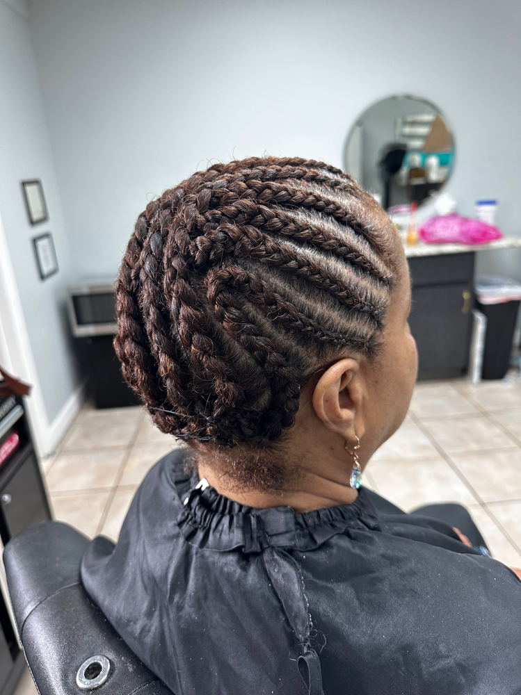 Corn Rolls/flat Twist