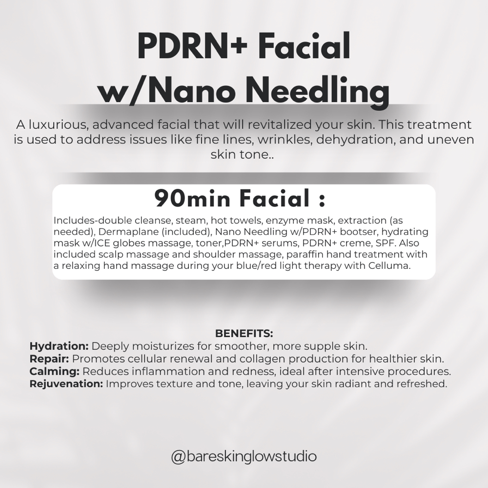 PDRN+ w/Nano Needling Facial at Bare Skin Glow Studio in Vacaville, CA