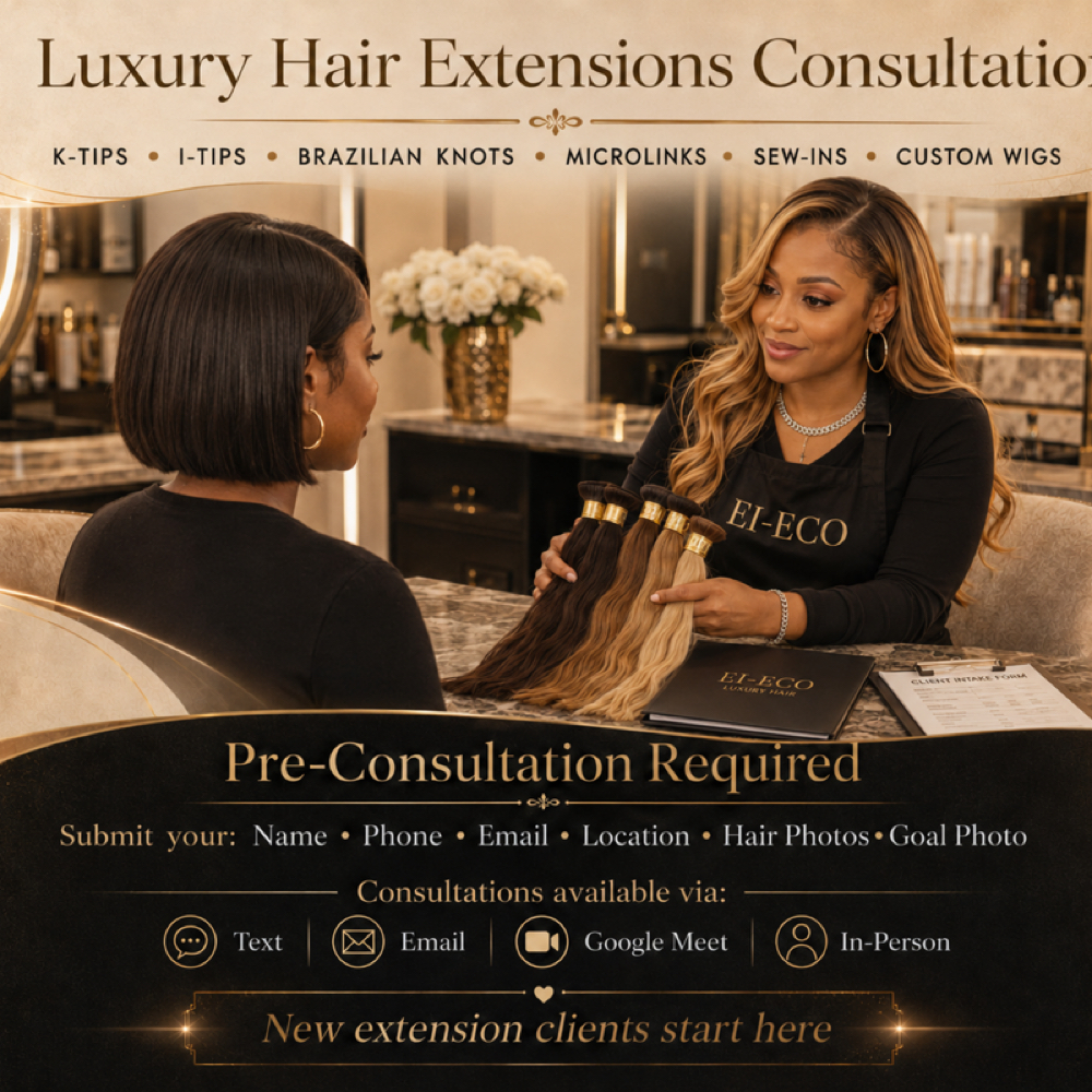 Luxury Hair Extensions Consultation at EI-ECO in Las Vegas, NV