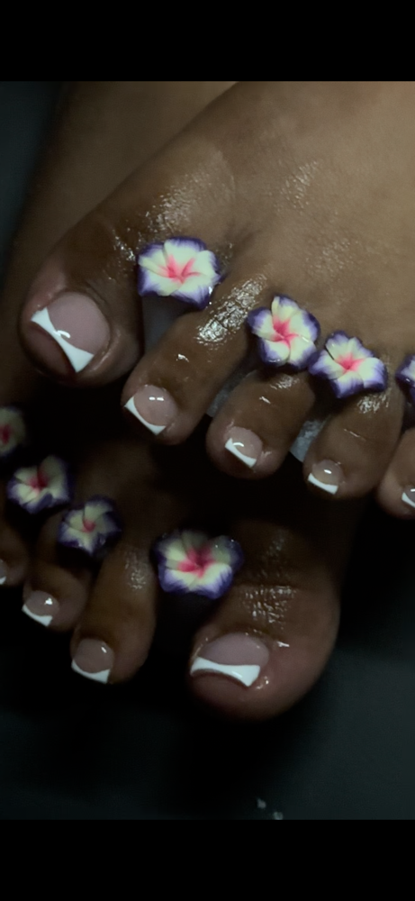Full Acrylic Toe Set at Blingbyshy in Madison, WI