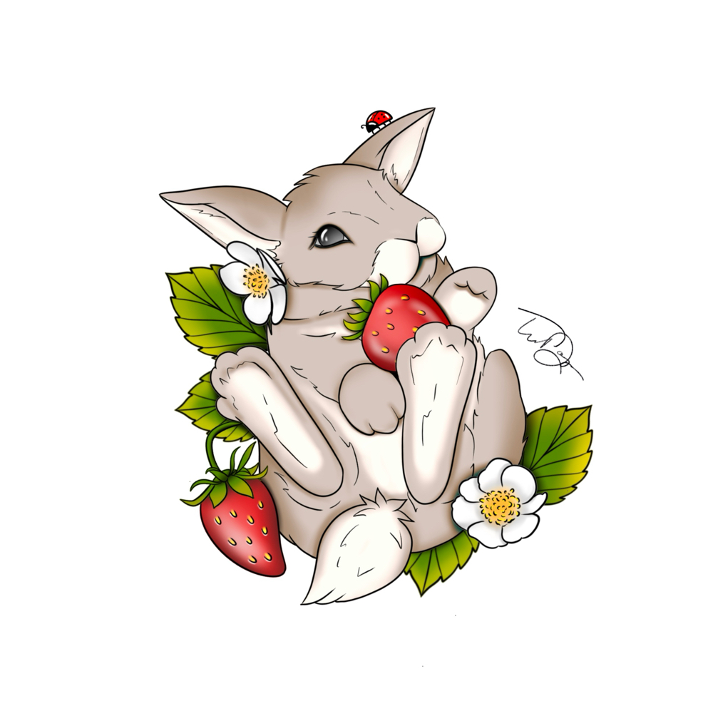 Tattoo Wannado - Strawberry Bunny