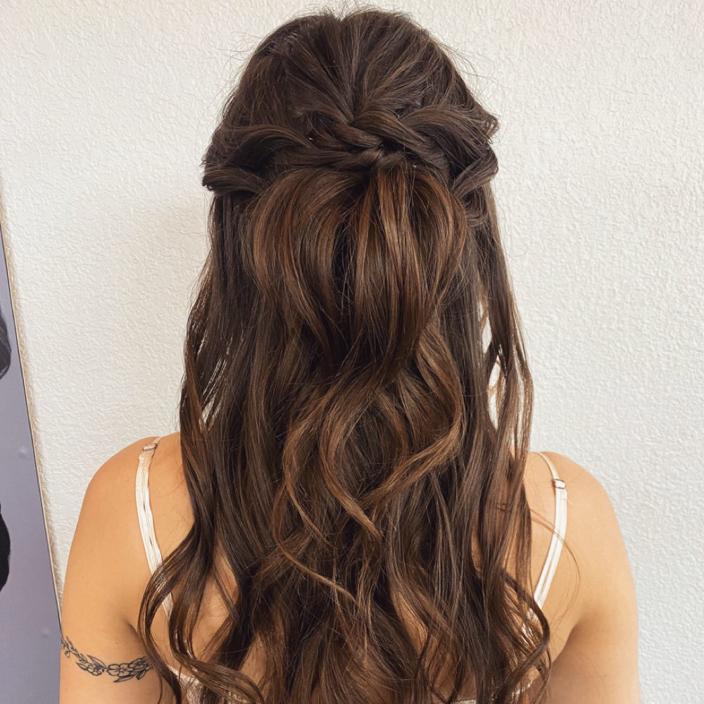 Half Up Half Down Styling at Nicole Sherman hair co in Parker, CO