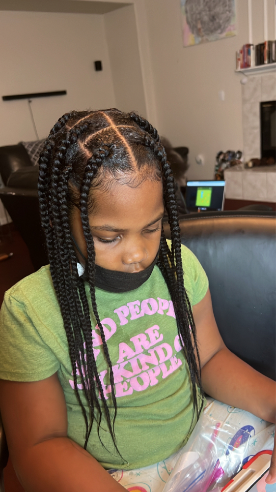 Singles Knotless (kids 20 Braids)