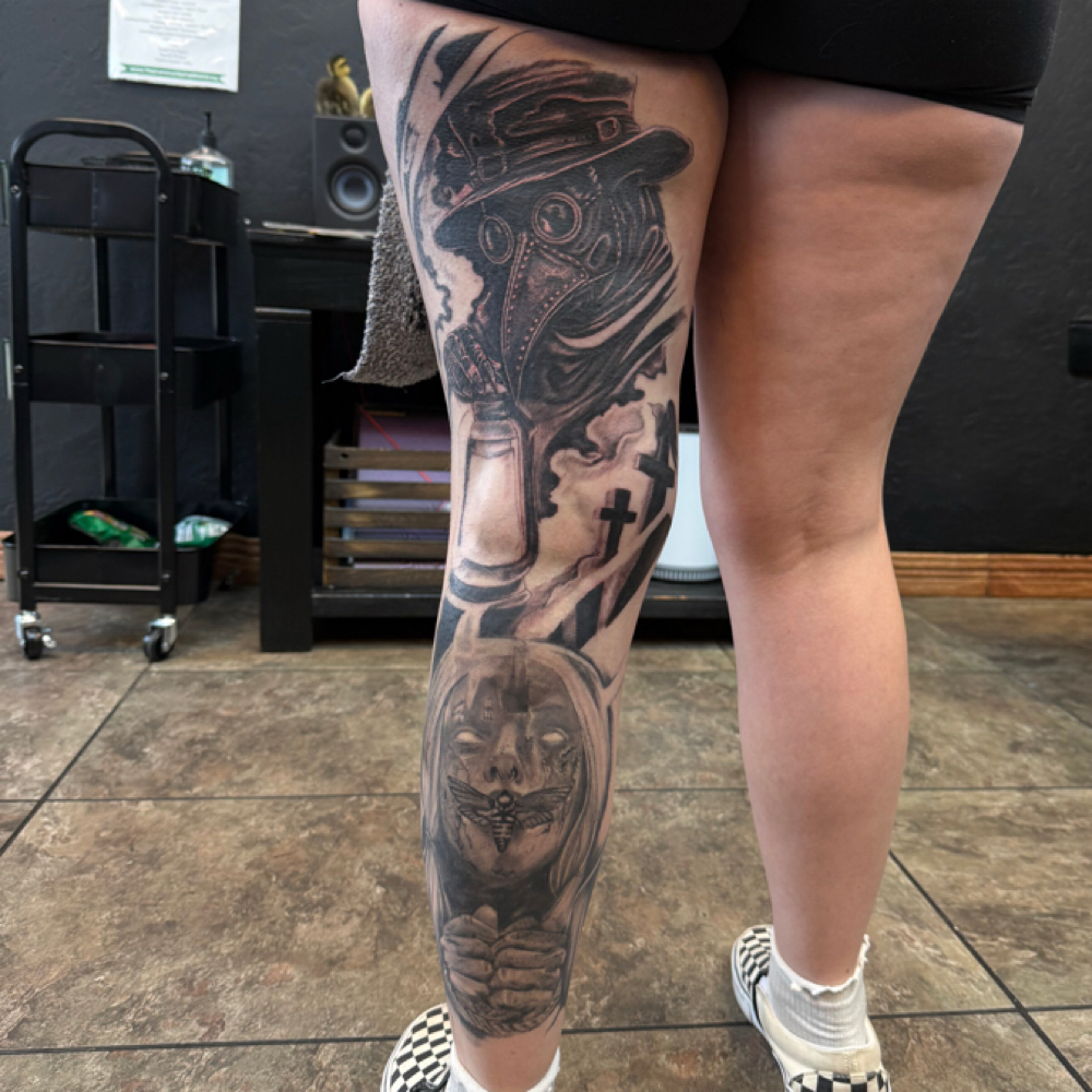 Sleeve/large Area Work at SkinCreep Tattoo in Prescott Valley, AZ