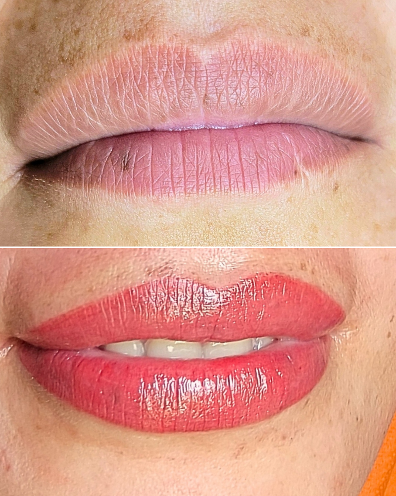 Lip Color Tattoo