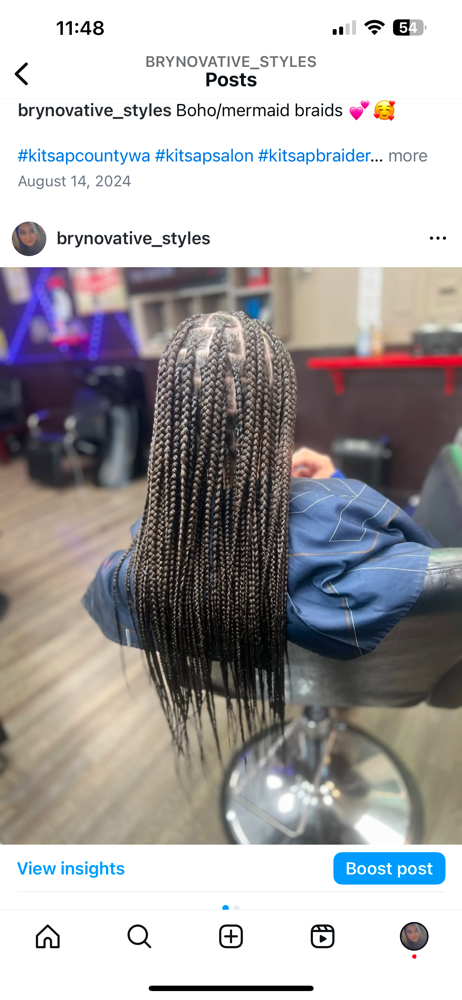 Knotless braids
