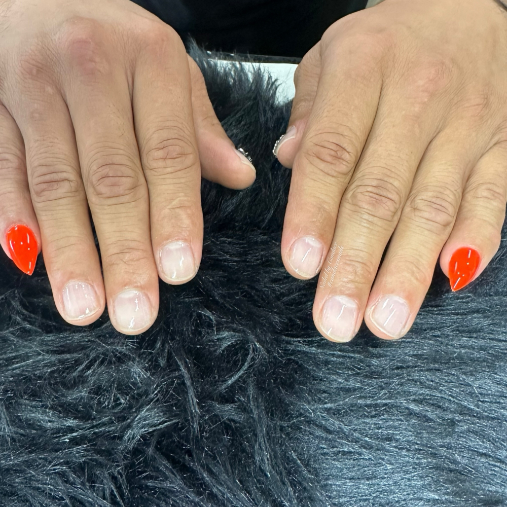 Dry Gel Manicure With Art
