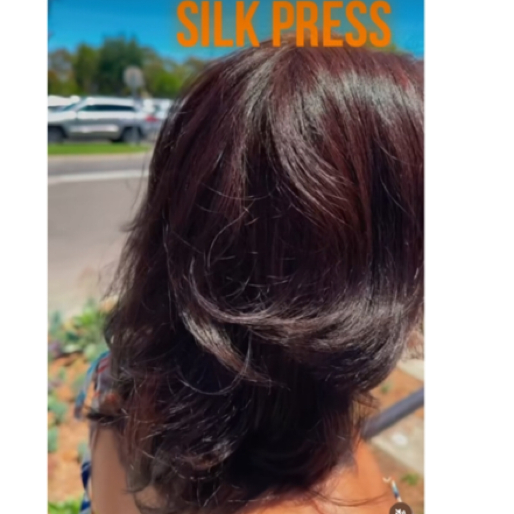 Silk Press at Locked At Cece’s in Lakewood, CA