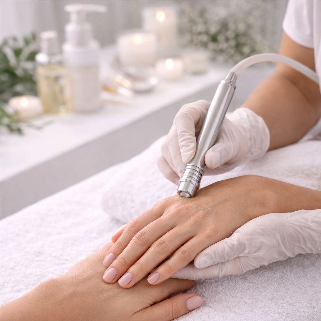 Hand Rejuvenation Treatment at Flavia Guimarães  Wellness & Beauty in Millbrae, CA