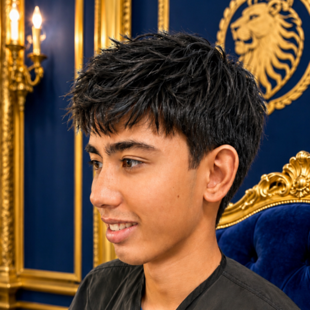 Young Gentleman CUT ($55-$65) at Awaken Your Style at the Rustic Royal Glam (side) w/ Gartin Pool &Spa in Katy, TX