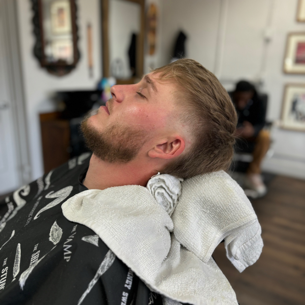 Haircut With Hot Towel Shave at The Suitcase Barber in San Diego, CA