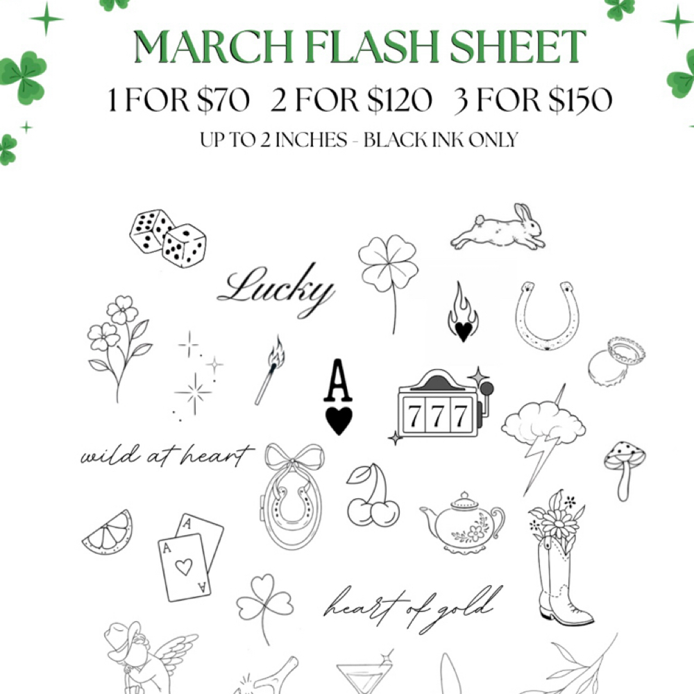 March Flash at Blondie’s Ink in Point Pleasant, WV