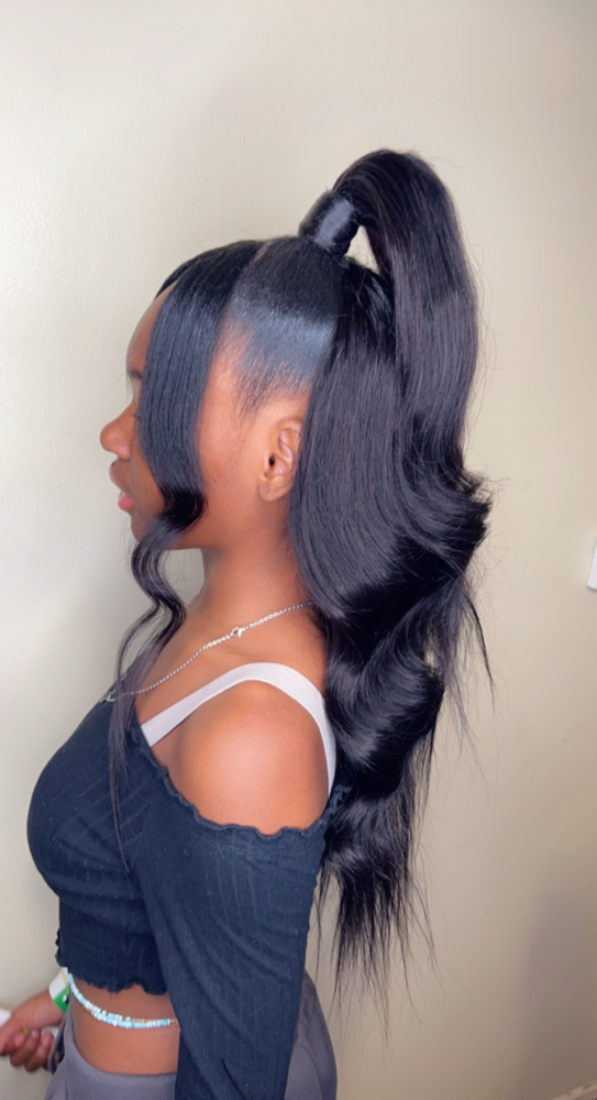 Half Up Half Down W/ Bangs